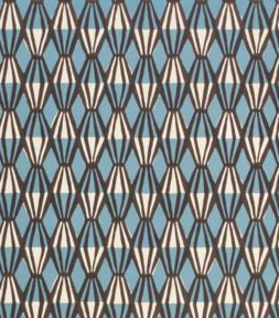 Patterned Paper Threadwork Blue and Coffee