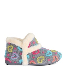 KC431A1 Grey Polka Dot Slipper Bootees £35