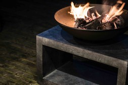 FIRE PIT & RECTANGLE CONSOLE GRANITE H52CM W64CM &pound;249.99