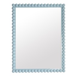 Bobbin Rectangular Mirror Light Blue €325