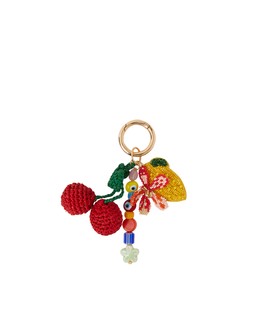 Beaded Fruit Bag Charm
